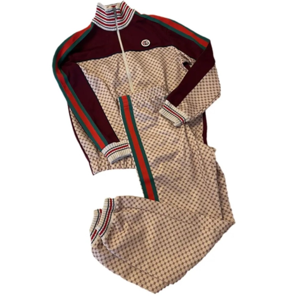 Gucci Beige and Brown Patterned Jacket